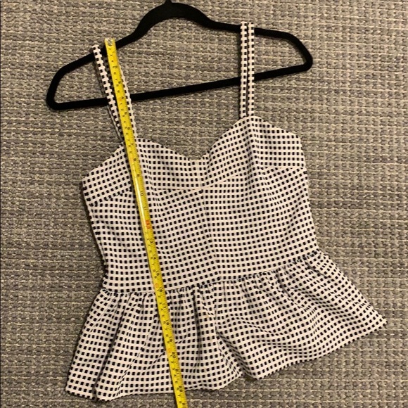 Chelsea28 Checkered Peplum Top - Picture 8 of 8